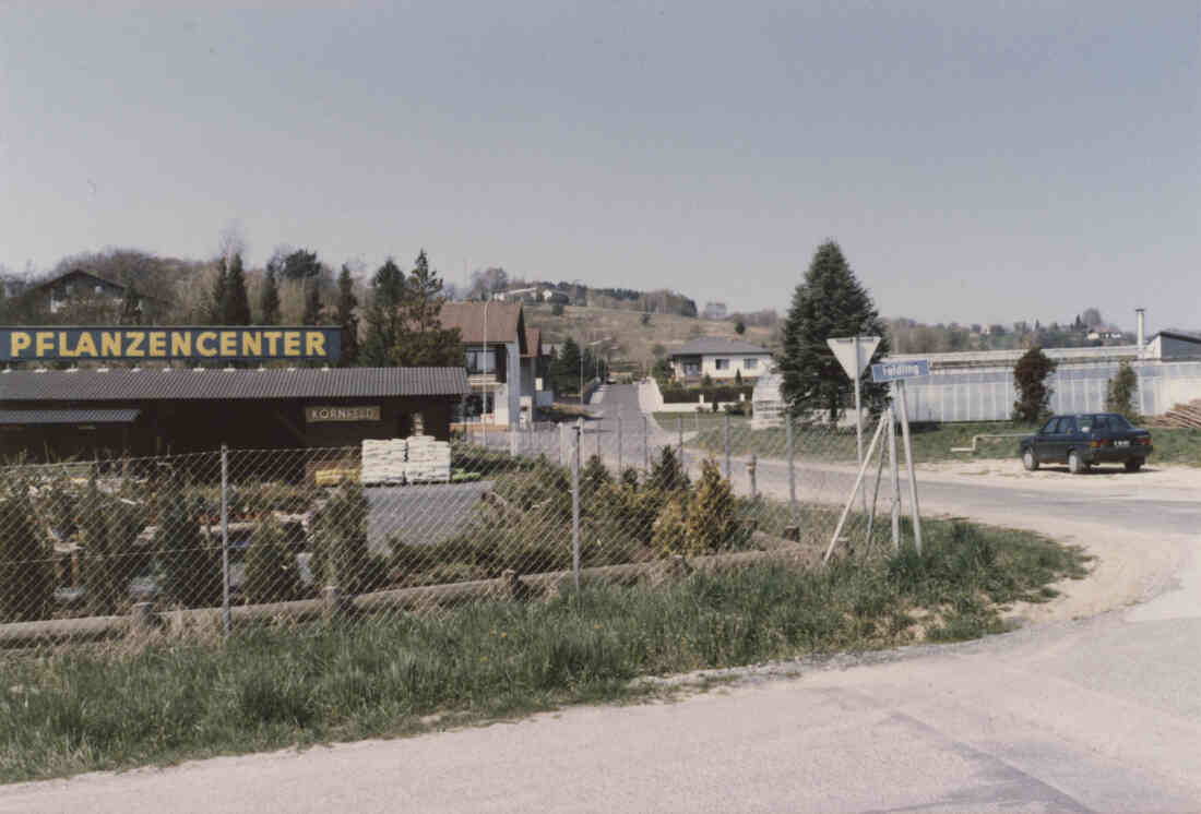 Kornfeld Gärtnerei in der Berggasse 2 im April 1988