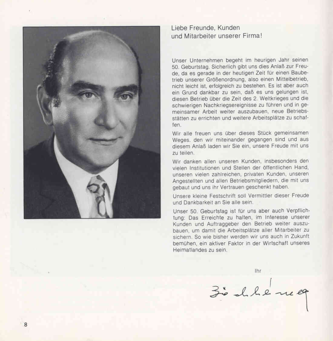 50 Jahre Firma Böchheimer & Co 1928 - 1978 Broschüre Seite 8