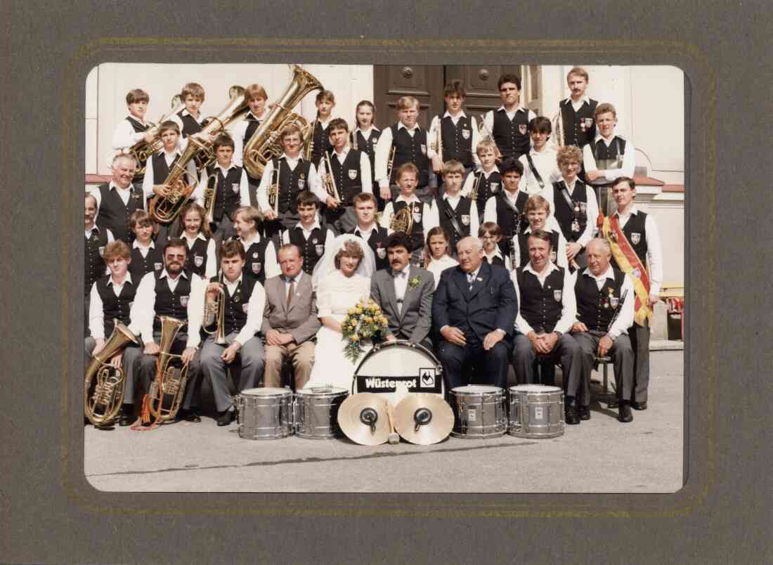 Musikverein Stegersbach, Hochzeit eines Musikerkollegen im Juni 1985