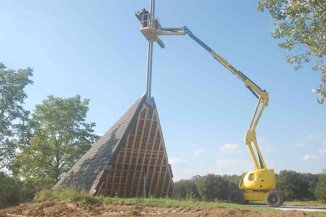 Renovierung der Kreuzkapelle im Jahr 2014