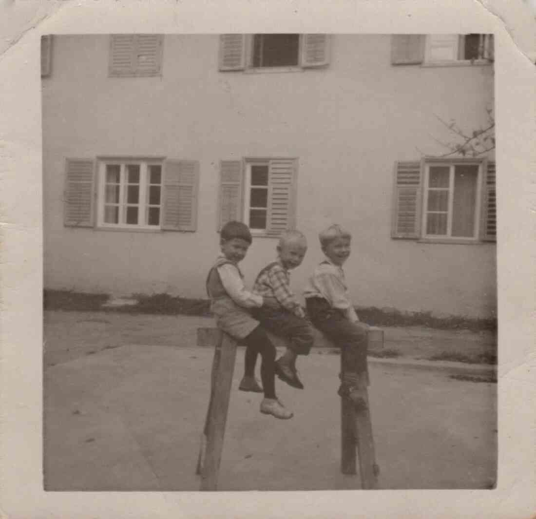 Kinder des Janisch Hauses in der Hauptstraße 30 in den 60er Jahren, Peter Fabsits, Peter Pelzmann Albert Janisch
