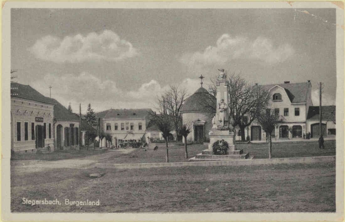 Stegersbach, Burgenland, Hauptplatz, Park, Kaufhaus Radnetter, Antonius Kapelle, Kriegerdenkmal, Kaufhaus Karl Krammer