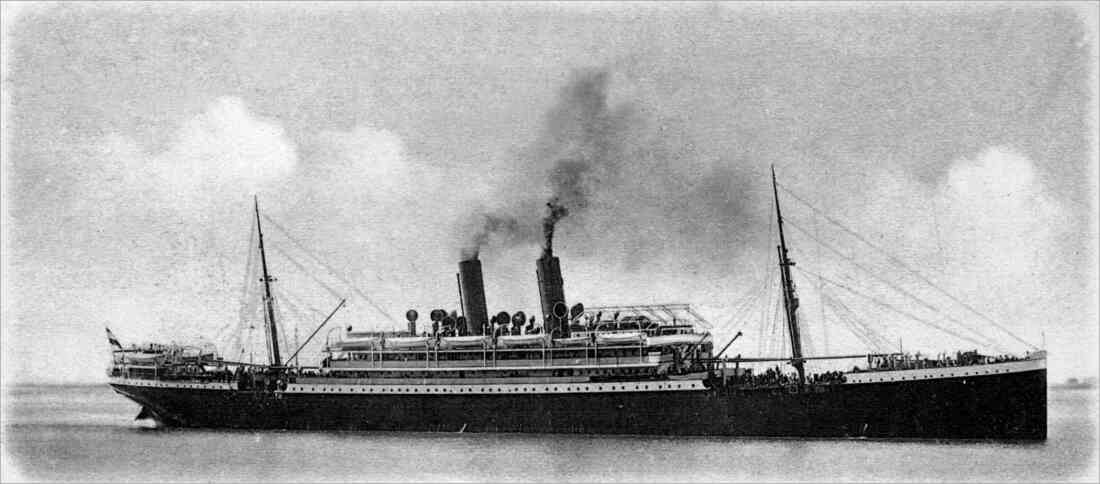 Auswandererschiff S.S. Bremen, mit dem die Eltern Anton und Stefanie Steiner 1930, sowie die Kinder Martha, Stefanie und Anton Steiner, 1932 nach Amerika auswanderten