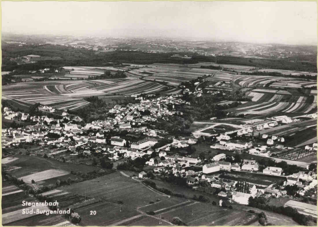 Stegersbach, Süd - Burgenland, Flugaufnahme