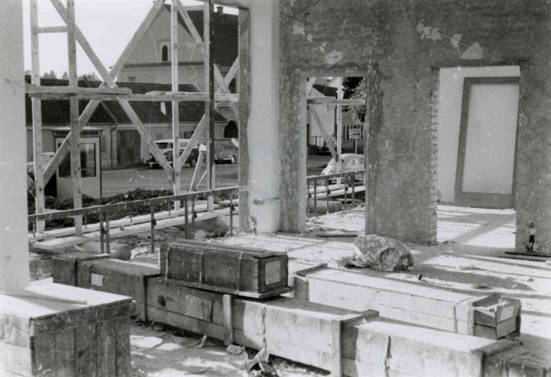 Neubau des Sparkassengebäude im Jahr 1961 am Sparkassenplatz 1