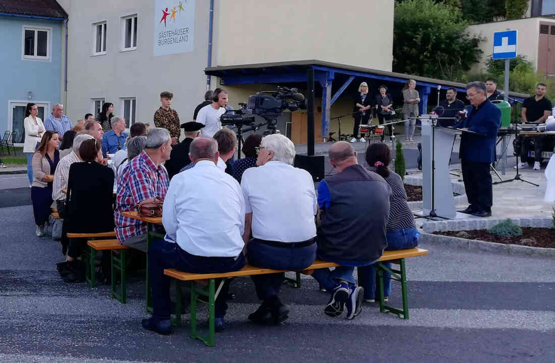 Roma Gedenkstein Segnungsfeier in Stegersbach, Hinterforst am 10. 09. 2021