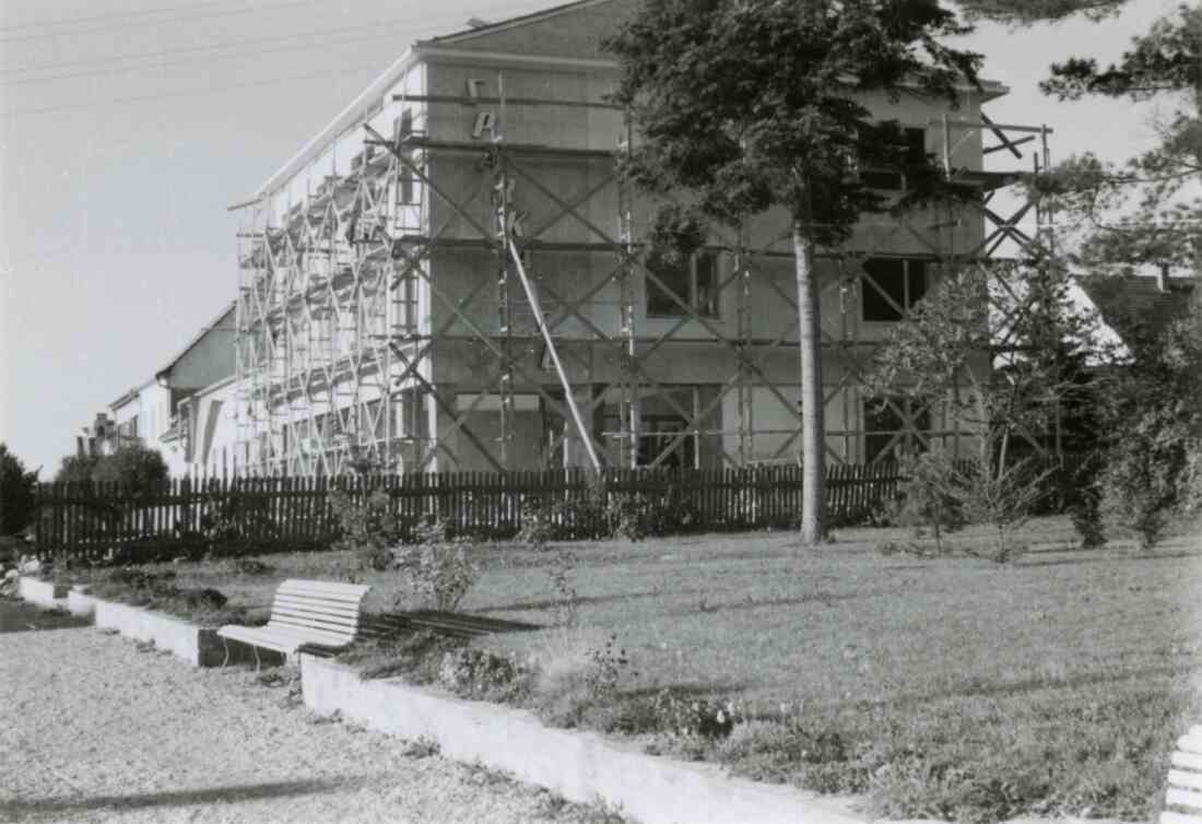 Neubau des Sparkassengebäude im Jahr 1961 am Sparkassenplatz 1
