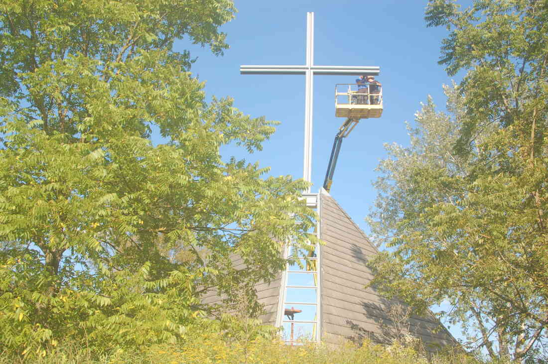 Renovierung der Kreuzkapelle im Jahr 2014