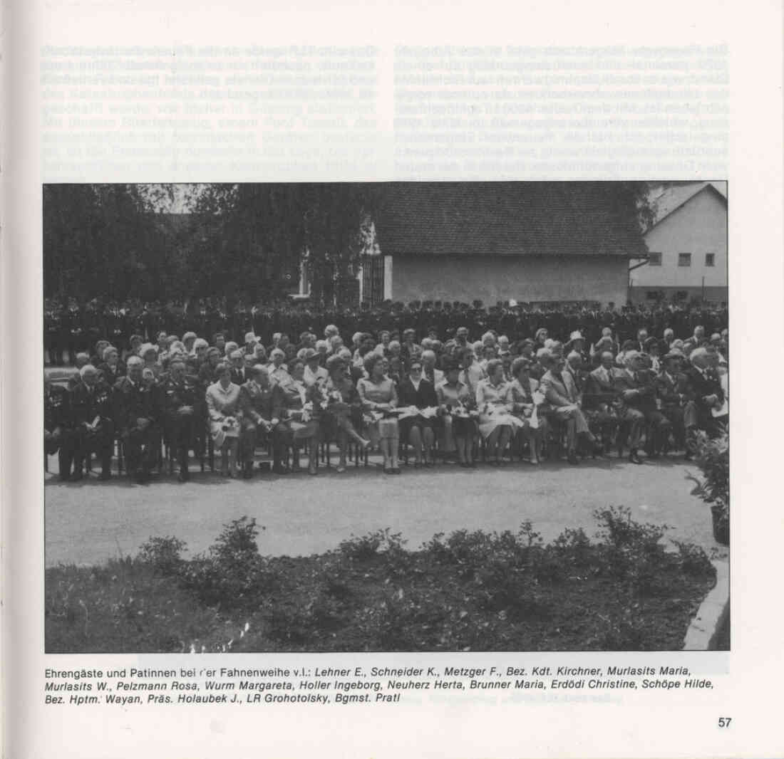 Freiwillige Feuerwehr Stegersbach 100 Jahre 1879 - 1979 Broschüre Seite 57