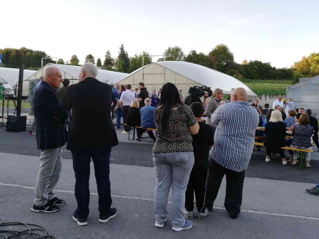 Roma Gedenkstein Segnungsfeier in Stegersbach, Hinterforst am 10. 09. 2021