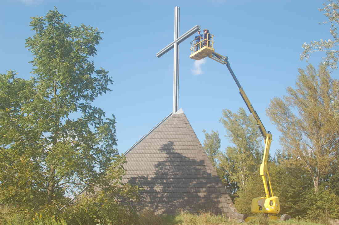 Renovierung der Kreuzkapelle im Jahr 2014