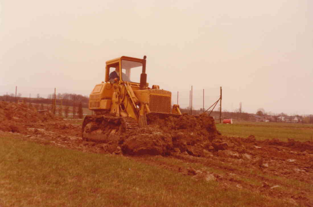 Kreuzkapelle, Baubeginn der Kreuzkapelle im Juli 1979