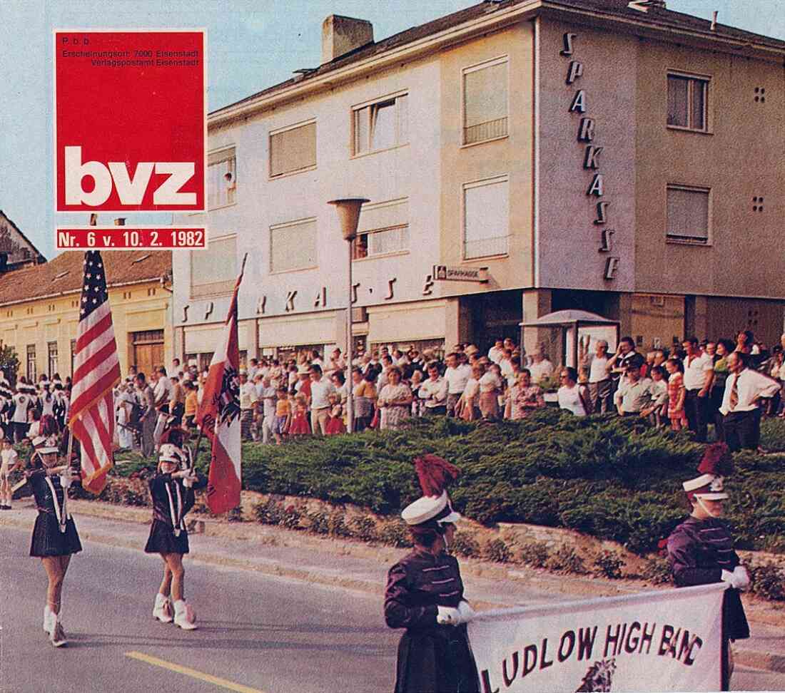 BVZ aus dem Jahr 1982 zur Amerika - Woche in Stegersbach im Jahr 1975