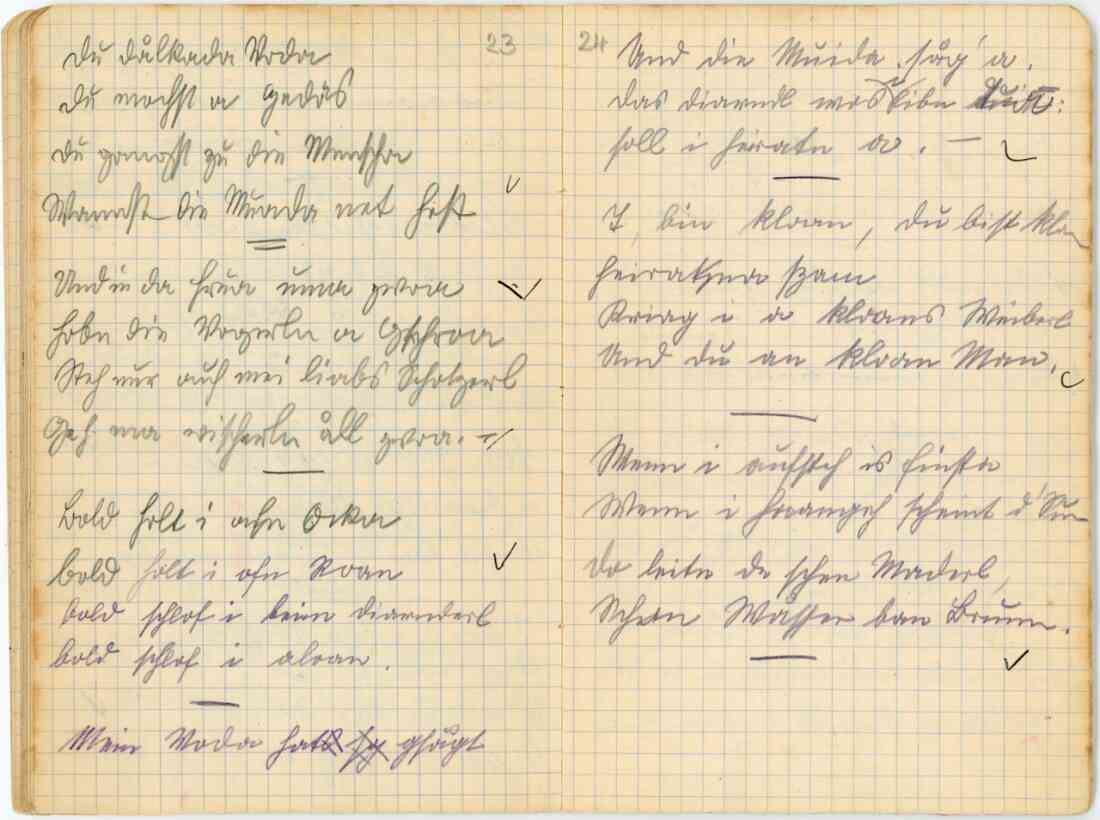 Sitte, Brauch, Lied von Hans Leieirer, Seite 23 + 24 von 1922 - 1923