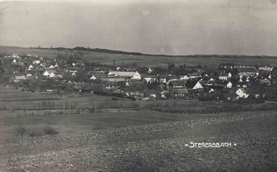 Stegersbach, Blick auf dem Ort,Schoadastraße, Herrengasse, Hauptplatz, Hauptstraße