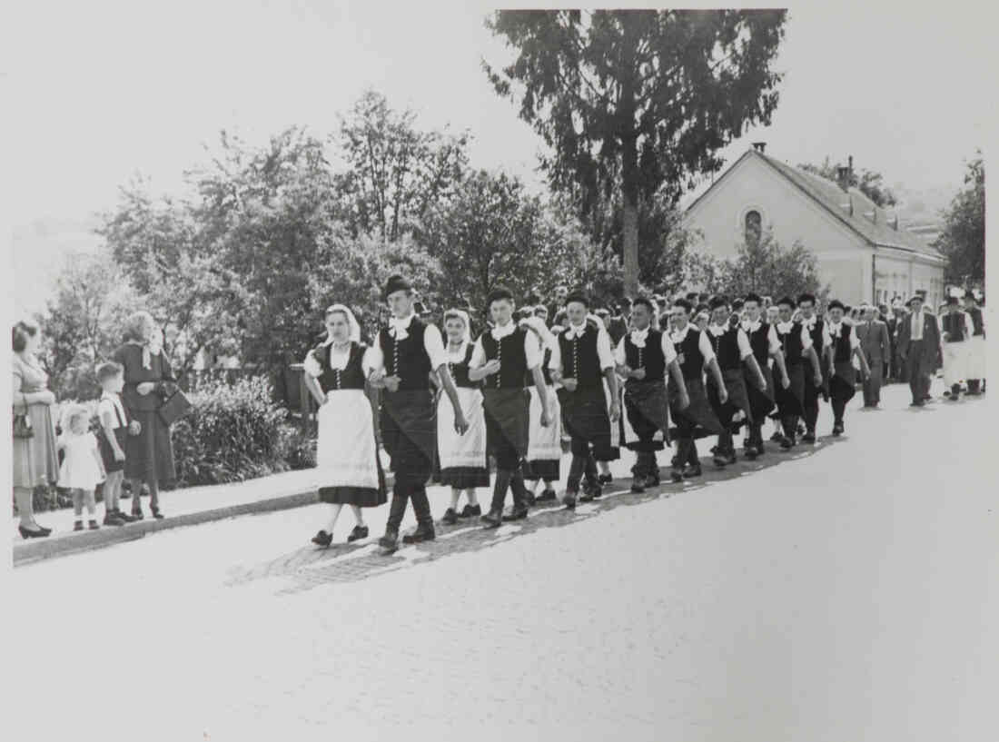 Volksfest mit Blumenkorso 18. August 1957