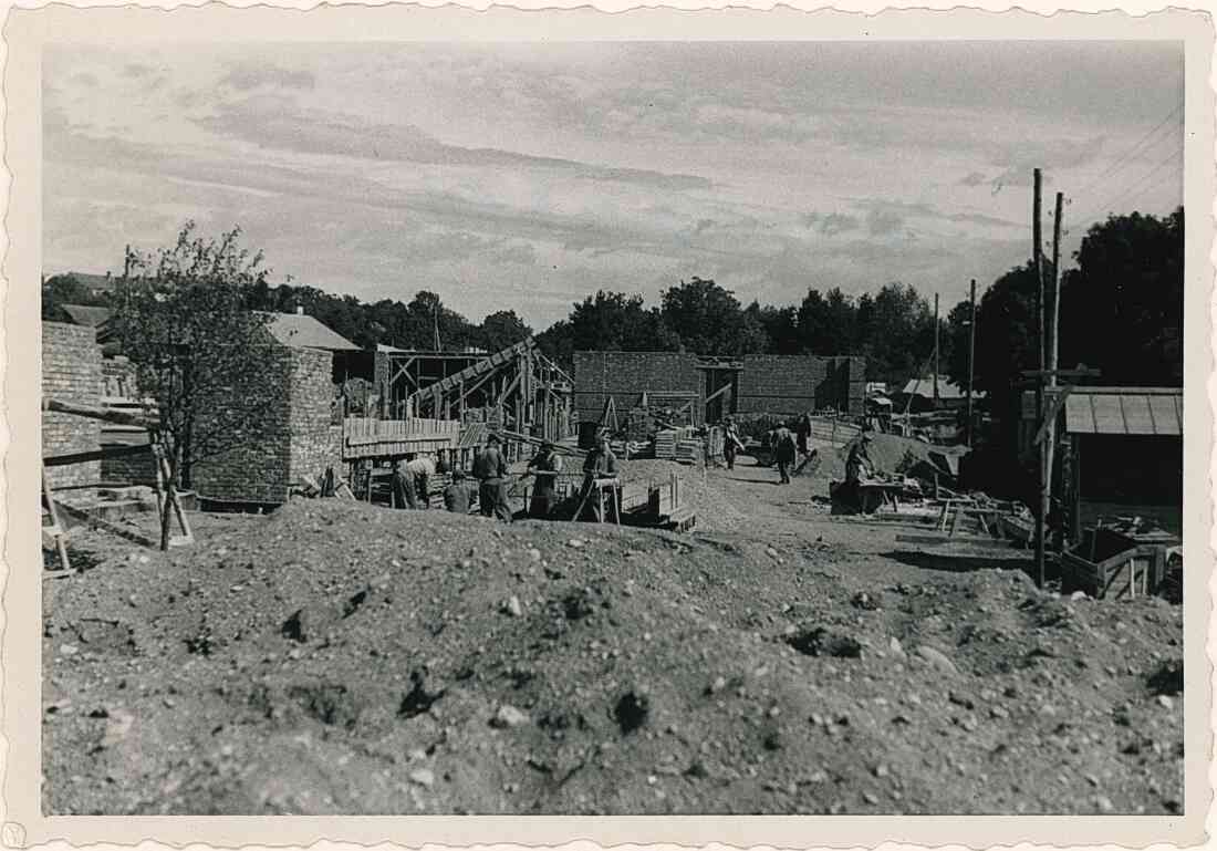 Neubau der Hauptschule August 1952