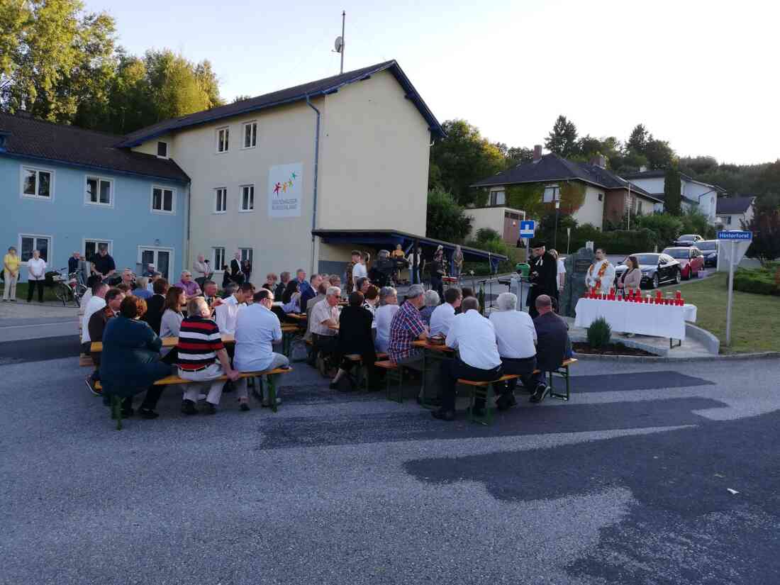Roma Gedenkstein Segnungsfeier in Stegersbach, Hinterforst am 10. 09. 2021