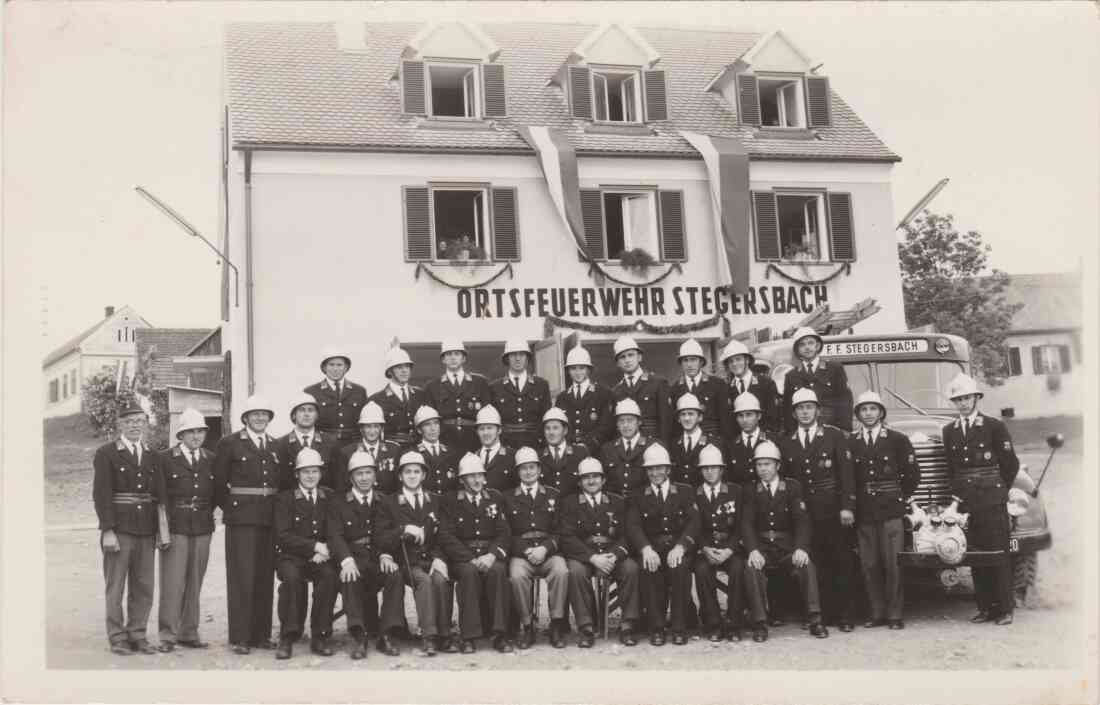 Ortsfeuerwehr Stegersbach, Weihe des Feuerwehrhauses am 28.05.1961