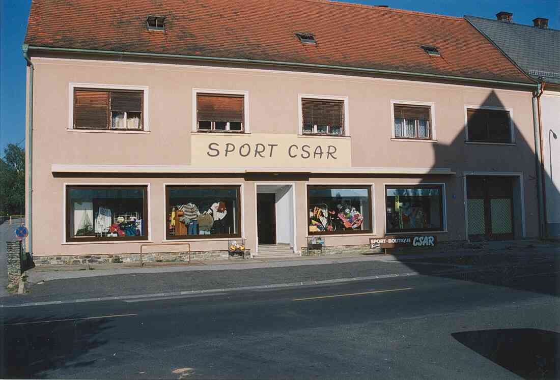 Sport Boutique Csar im Jahre 1992