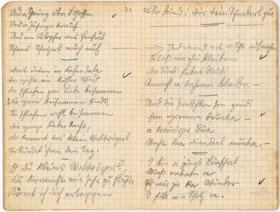 Sitte, Brauch, Lied von Hans Leieirer, Seite 21 + 22 von 1922 - 1923