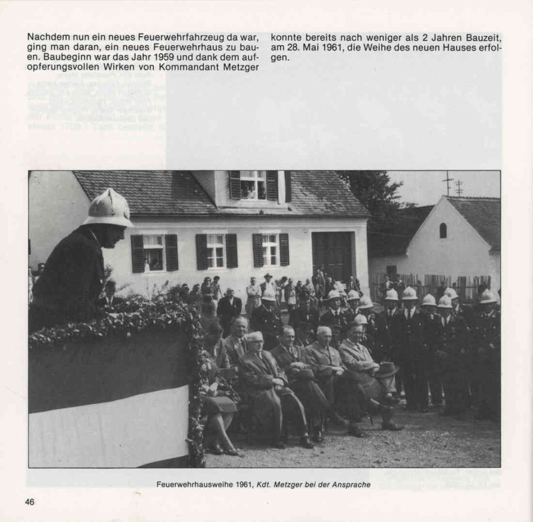 Freiwillige Feuerwehr Stegersbach 100 Jahre 1879 - 1979 Broschüre Seite 46