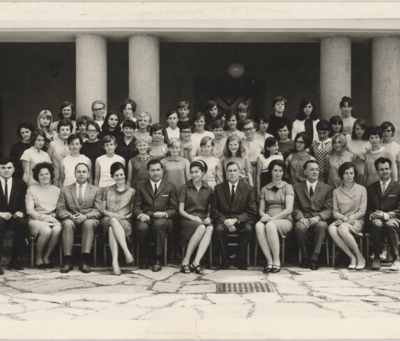 Klassenfoto Mädchen Hauptschulabschluss 1968