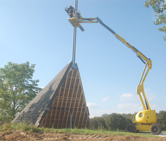Renovierung der Kreuzkapelle im Jahr 2014