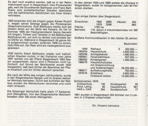 Freiwillige Feuerwehr Stegersbach 100 Jahre 1879 - 1979 Broschüre Seite 28