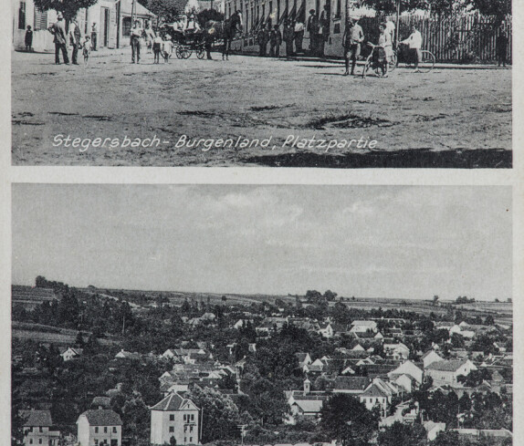 Stegersbach - Burgenland, Platzpartie, Hauptplatz, Gasthof Bauer, Ortsansicht, Kirchengasse, Herrengasse, Grazerstraße