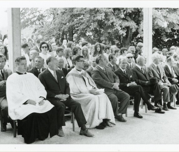 Weihe und Segnung der Leichenhalle am 11. Juli 1971
