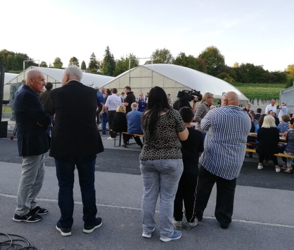 Roma Gedenkstein Segnungsfeier in Stegersbach, Hinterforst am 10. 09. 2021