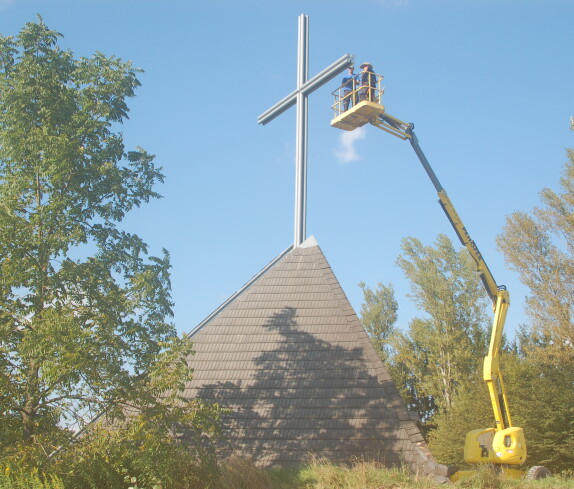 Renovierung der Kreuzkapelle im Jahr 2014