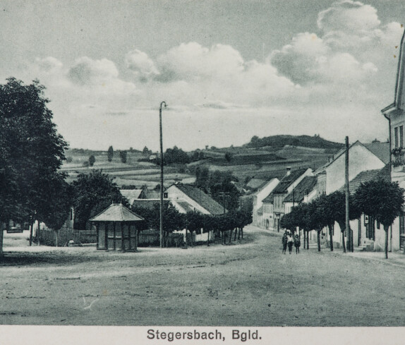 Stegersbach, Bgld. Hauptplatz, Kaufhaus Krammer, Herrengasse, Geschäft Radnetter