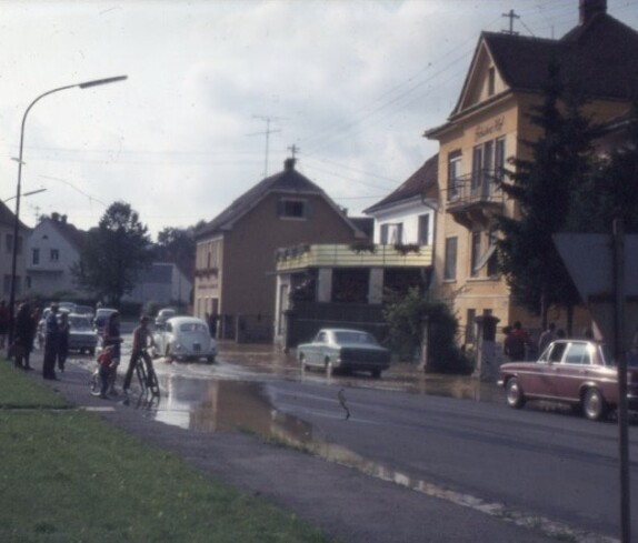 Hochwasser 1972 in der Kirchengasse