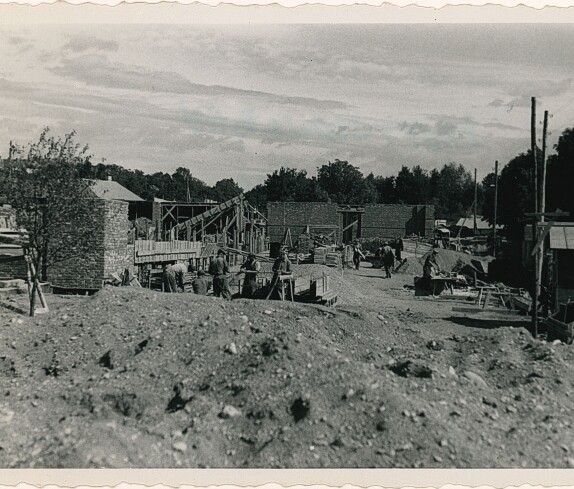 Neubau der Hauptschule August 1952