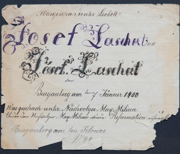 Was geschah unter Leopolt ?, Burgauberg im Februar 1794