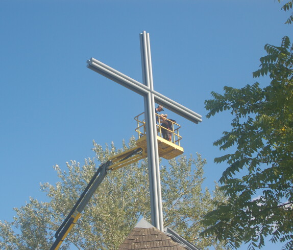 Renovierung der Kreuzkapelle im Jahr 2014