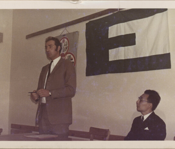 Europäische Jugend tagt 1969 in Stegersbach, Vortragende mit ausländischen Gästen, Bild 1