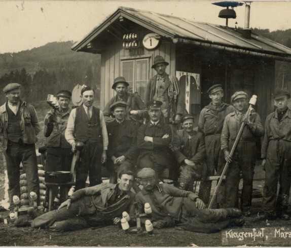 Stegersbacher Telegrapher in Klagenfurt im März 1927 am Werkposten 1