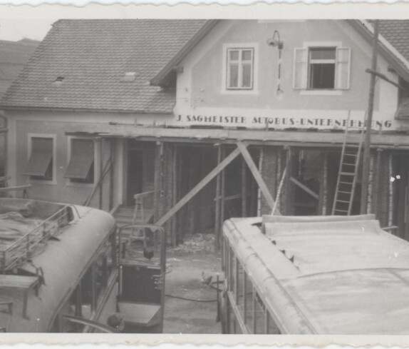 Reisebüro Sagmeister Bau des Firmengebäudes in der Kirchengasse 11