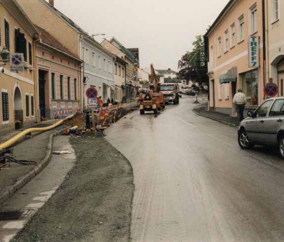 Herrengasse, Neuverlegung der Gas und Wasserrohre am 30.04.1998