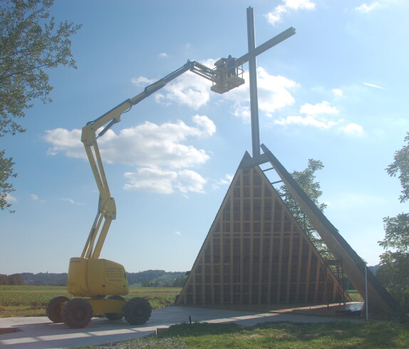 Renovierung der Kreuzkapelle im Jahr 2014