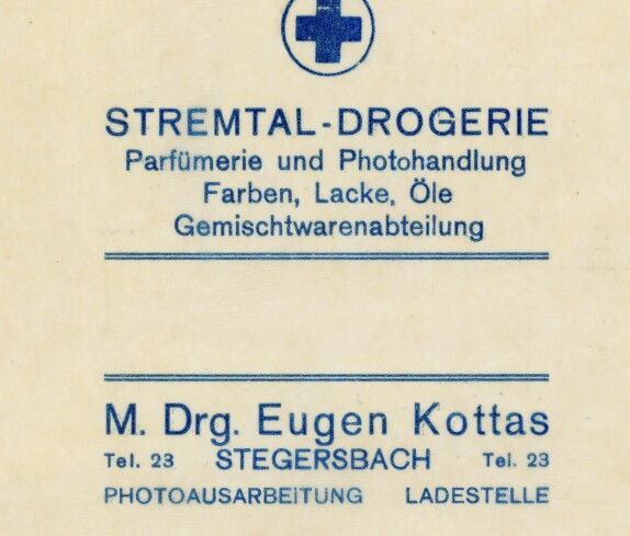 Stremtal Drogerie Eugen Kottas in der Herrengasse