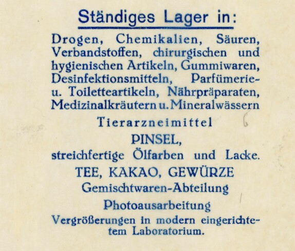 Stremtal Drogerie Eugen Kottas in der Herrengasse