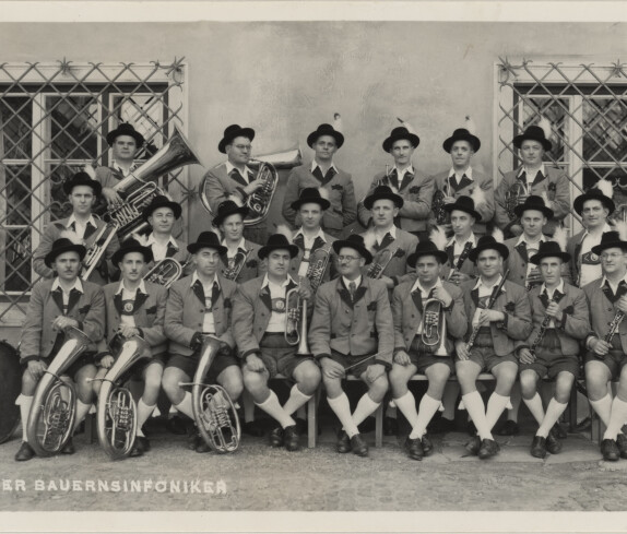 Badefest des Verschönerungsvereines Stegersbach am  13. Juli 1952 mit den Grazer Bauernsinfoniker