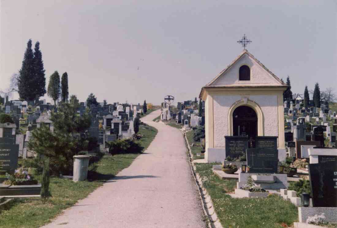 Friedhof im April 1988