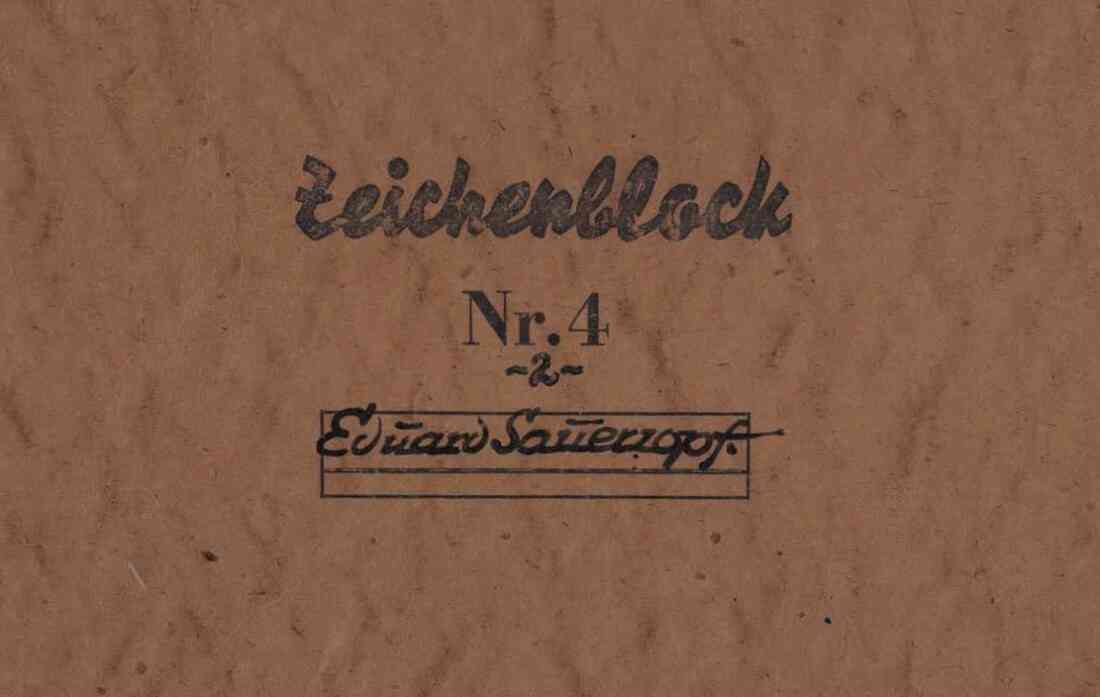 Zeichenblock von Eduard Sauerzopf