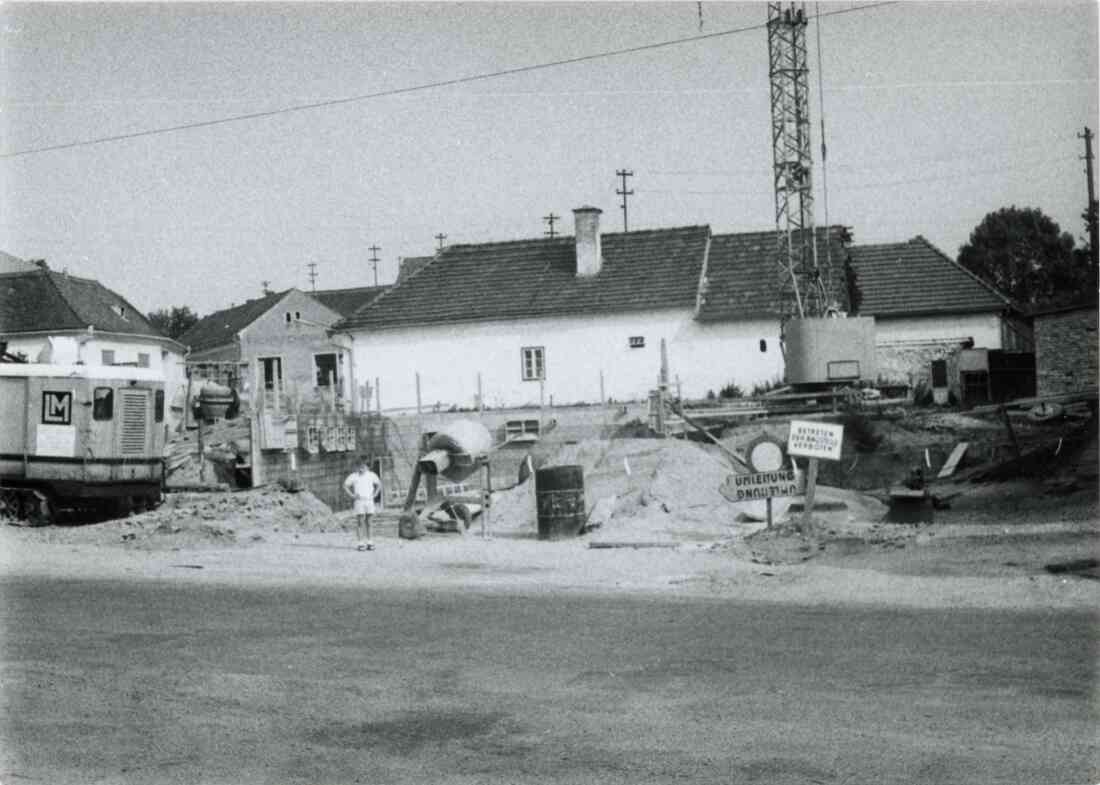 Neubau des Wählamtes in der Vorstadt 2 am 11. Juli 1971