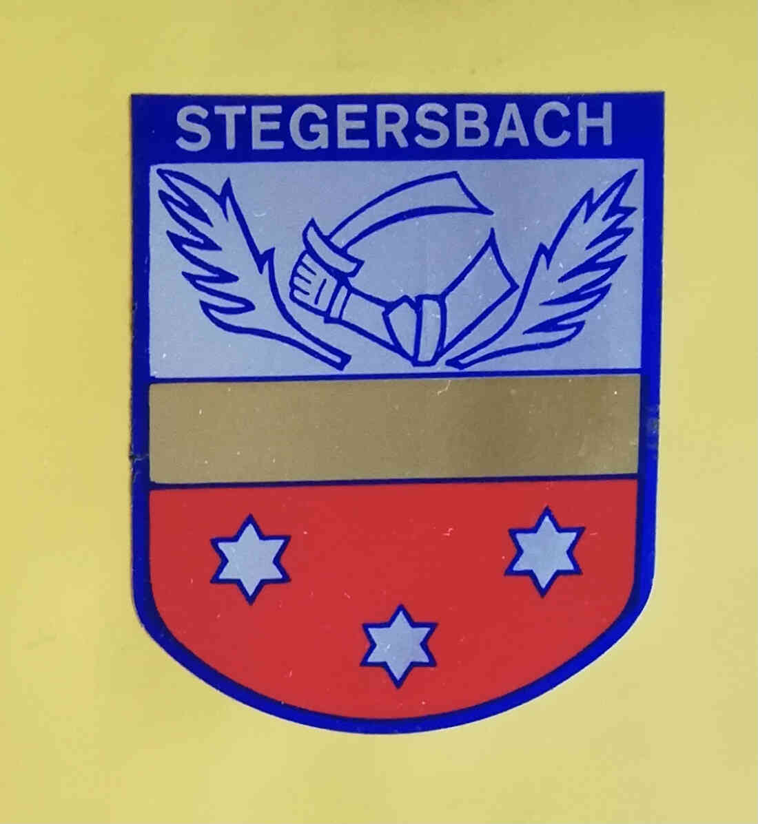 Stegersbach Wappen Werbeetikett, oder Aufkleber